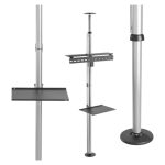 Techly ICA-TR32 soporte para TV de 70 pulgadas, color Plata. SKU: ICA-TR32