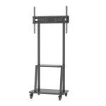 Soporte para TV Techly ICA-TR3390 de 70 pulgadas en color negro, adaptable y ajustable. SKU: ICA-TR3390