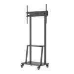 Soporte para TV Techly ICA-TR3390 de 70 pulgadas en color negro, adaptable y ajustable. SKU: ICA-TR3390