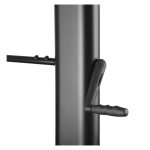 Soporte negro Techly ICA-TR36 para pantalla de señalización de 100 pulgadas, ideal para pantallas grandes. SKU: ICA-TR36