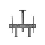 Soporte negro Techly ICA-TR36 para pantalla de señalización de 100 pulgadas, ideal para pantallas grandes. SKU: ICA-TR36