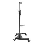Soporte negro Techly ICA-TR36 para pantalla de señalización de 100 pulgadas, ideal para pantallas grandes. SKU: ICA-TR36