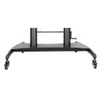 Soporte negro Techly ICA-TR36 para pantalla de señalización de 100 pulgadas, ideal para pantallas grandes. SKU: ICA-TR36
