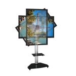 Soporte Techly ICA-TR3SL para pantalla de señalización de 70 pulgadas, color plata, SKU ICA-TR3SL