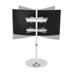 Soporte Techly ICA-TR544 para TV de hasta 65 pulgadas en color blanco.