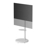 Soporte para TV Techly ICA-TR55, 2,18 metros de altura, color blanco, ideal para pantallas de hasta 86 pulgadas, SKU ICA-TR55