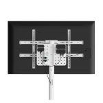 Soporte para TV Techly ICA-TR55, 2,18 metros de altura, color blanco, ideal para pantallas de hasta 86 pulgadas, SKU ICA-TR55