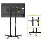 Soporte para TV Techly ICA-TR6, compatible con televisores de hasta 165,1 cm (65 pulgadas) en color negro. SKU ICA-TR6
