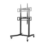 Soporte para TV Techly ICA-TR68M de 100 pulgadas en color negro, ideal para pantallas grandes, SKU ICA-TR68M