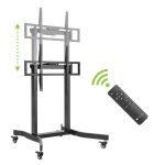 Soporte para TV Techly ICA-TR68M de 100 pulgadas en color negro, ideal para pantallas grandes, SKU ICA-TR68M