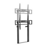 Techly ICA-TR68MW soporte para TV de hasta 100 pulgadas, altura ajustable, color negro. SKU: ICA-TR68MW