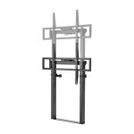 Techly ICA-TR68MW soporte para TV de hasta 100 pulgadas, altura ajustable, color negro. SKU: ICA-TR68MW