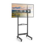 Techly soporte para TV de hasta 2,29 m, color negro, compatible con televisores de 90 pulgadas, SKU ICA-TR74
