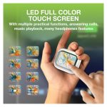 Vista de los auriculares Techly True Wireless Stereo modelo ICC SB-BLT08W de color blanco, ideales para llamadas y música