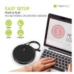 Techly ICC SH-22, micrófono negro para conferencias, ideal para salas de reuniones y eventos, SKU ICC SH-22