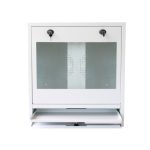 Techly Armario Rack 1U de pared en color blanco, modelo ICRLIM10W, ideal para organización de equipos de red.