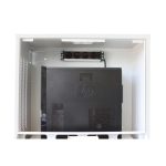 Techly Armario Rack 1U de pared en color blanco, modelo ICRLIM10W, ideal para organización de equipos de red.