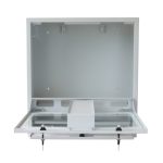 Techly Armario Rack 1U de pared en color blanco, modelo ICRLIM10W, ideal para organización de equipos de red.