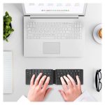 Techly teclado universal Bluetooth QWERTY inglés de EE. UU. en color negro, modelo SKU ICTB1208F