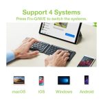 Techly teclado universal Bluetooth QWERTY inglés de EE. UU. en color negro, modelo SKU ICTB1208F