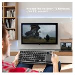 Teclado Techly Universal con RF Wireless y Bluetooth, disposición QWERTY en inglés de EE. UU., color negro. SKU: ICTB9801TB