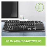 Teclado Techly Universal con RF Wireless y Bluetooth, disposición QWERTY en inglés de EE. UU., color negro. SKU: ICTB9801TB