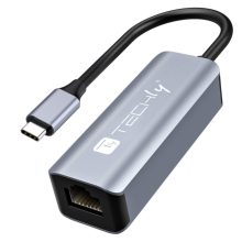 Techly IDATA USB-ETGIGA-CA base para portátil y replicador de puertos alámbrico USB 3.2 Gen 1 Type-C en color negro y plata