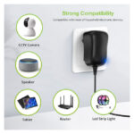 Techly IPW-NTS2250G2 adaptador e inversor de corriente interior de 27W en color negro