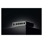 Teltonika TSW101 Switch Gigabit Ethernet (10/100/1000) con soporte para PoE y carcasa metálica robusta, SKU TSW101000000