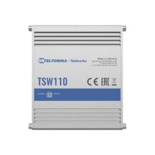 Switch Teltonika TSW110, no administrado, Gigabit Ethernet (10/100/1000), con energía sobre Ethernet (PoE). SKU: TSW110000000