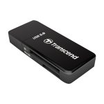 Transcend RDF5 lector de tarjeta USB 3.2 Gen 1 Type-A en color negro, modelo TS-RDF5K, perfecto para transferencias rápidas de datos