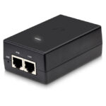 Imagen del Ubiquiti POE-24-24W-G, un adaptador e inyector de PoE Gigabit Ethernet con 24 V, SKU POE-24-24W-G