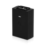 Adaptador e inyector de PoE Gigabit Ethernet de Ubiquiti, modelo POE-48-24W-G, con 48 V para dispositivos de red.