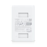 Vista frontal del Ubiquiti U-PoE+, un inyector Gigabit Ethernet con 48 V de alimentación. SKU U-PoE+.