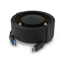 Cable de transmisión Ubiquiti de 7 metros con conector USB C en color negro. SKU: UACC-ADAPTER-DBAC