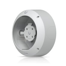 Caja de conexiones Ubiquiti UACC-AI-360-JB-W diseñada para cámaras de seguridad y montaje en viviendas, SKU UACC-AI-360-JB-W