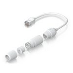 Cable de red blanco Ubiquiti UACC-Cable-Extender-C6A de 0,185 metros, categoría Cat6a F/UTP