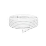 Cable de red Ubiquiti UISP modelo UACC-Cable-PT-30M, color blanco, de 30 metros, diseñado para alta velocidad y estabilidad en la conexión.