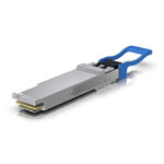 Imagen del módulo transceptor de fibra óptica Ubiquiti UACC-OM-QSFP28-LR4 con capacidad de 100000 Mbit/s y tipo de conexión QSFP28 / QSFP+. SKU: UACC-OM-QSFP28-LR4