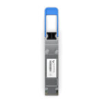 Imagen del módulo transceptor de fibra óptica Ubiquiti UACC-OM-QSFP28-LR4 con capacidad de 100000 Mbit/s y tipo de conexión QSFP28 / QSFP+. SKU: UACC-OM-QSFP28-LR4