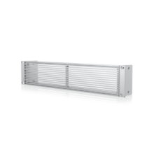 Accesorio de bastidor Ubiquiti UACC-RACK-PANEL-VENTED-2U, panel ciego de relleno para rack con ventilación y bisagras, tamaño 2U