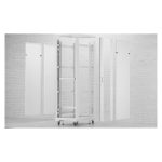 Armario rack Ubiquiti UACC-RACK-42U blanco independiente, capacidad de 42U para servidores y equipos de red.