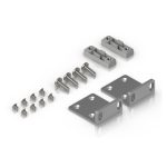 Kit de montaje Ubiquiti UACC-Rack-Ear-1U para racks de 1U, ideal para equipos de red, SKU UACC-Rack-Ear-1U