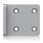 Kit de montaje Ubiquiti UACC-Rack-Ear-1U para racks de 1U, ideal para equipos de red, SKU UACC-Rack-Ear-1U