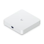 Visual del Ubiquiti UNVR-Instant en color blanco, dispositivo de videograbación en red con almacenamiento escalable, SKU UNVR-Instant