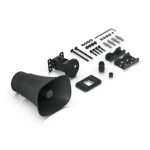 Altavoz blanco alámbrico de 1 vía Ubiquiti UP-AI-Horn-Speaker-B con conexión alámbrica. SKU: UP-AI-Horn-Speaker-B