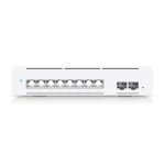 Switch gestionado Ubiquiti UniFi Pro XG 8 PoE, con capacidades L2/L3, compatible con 10G Ethernet y PoE, en color gris. SKU: USW-Pro-XG-8-PoE