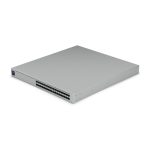 Imagen del switch gestionado Ubiquiti UniFi Pro XG, categoría L2/L3, modelo USW-Pro-XG-Aggregation. Dispositivo de red de 1U en color gris.