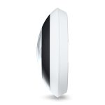 Imagen de la cámara de seguridad IP Ubiquiti AI 360, modelo UVC-AI-360-W, diseñada para interiores y exteriores con resolución de 1920x1920 píxeles, montada en techo o pared.