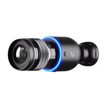 Cámara de seguridad Ubiquiti AI DSLR en forma de bala con resolución 3840 x 2160 píxeles, adaptable a techo, pared o poste. SKU: UVC-AI-DSLR-LD